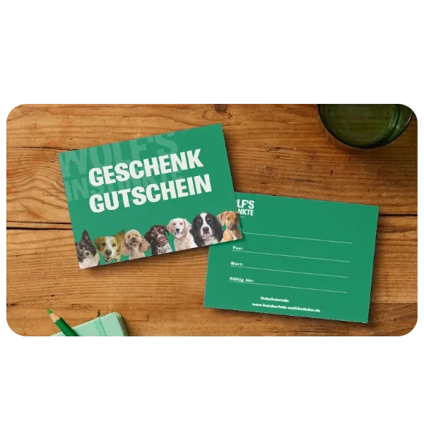 Geschenkgutschein von Wolf’s Instinkte auf Holz