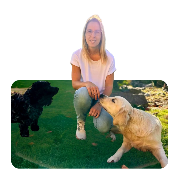 Annette Eberhardt mit Hund